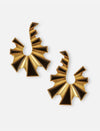 Gemini Sun Earrings in Gold