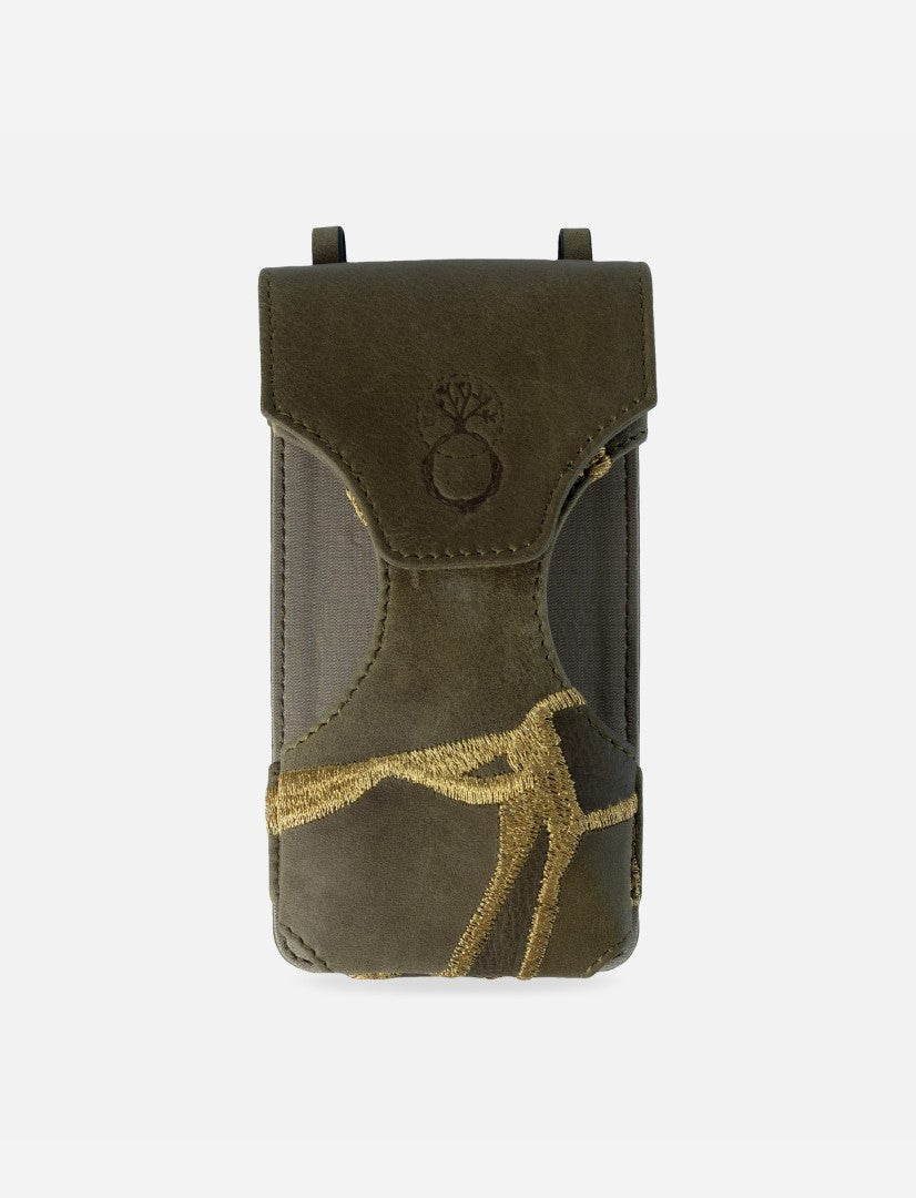 Rene Phone Sling in Olive