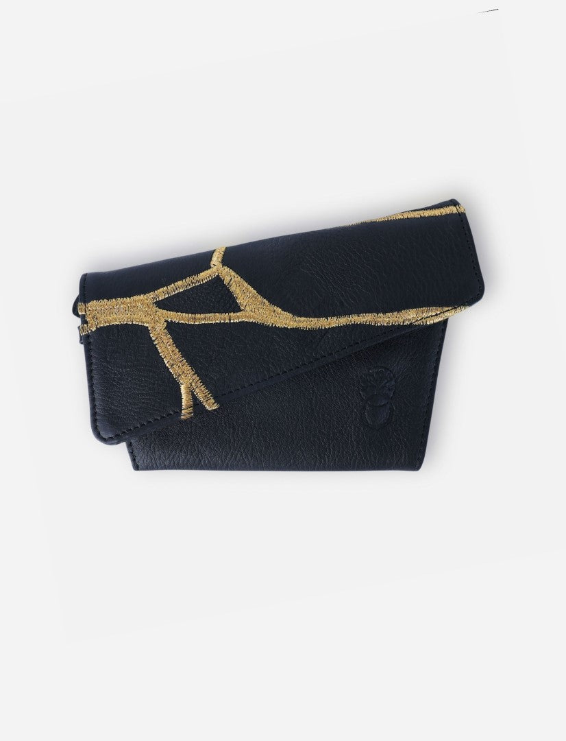 Seiki Trifold Wallet in Black