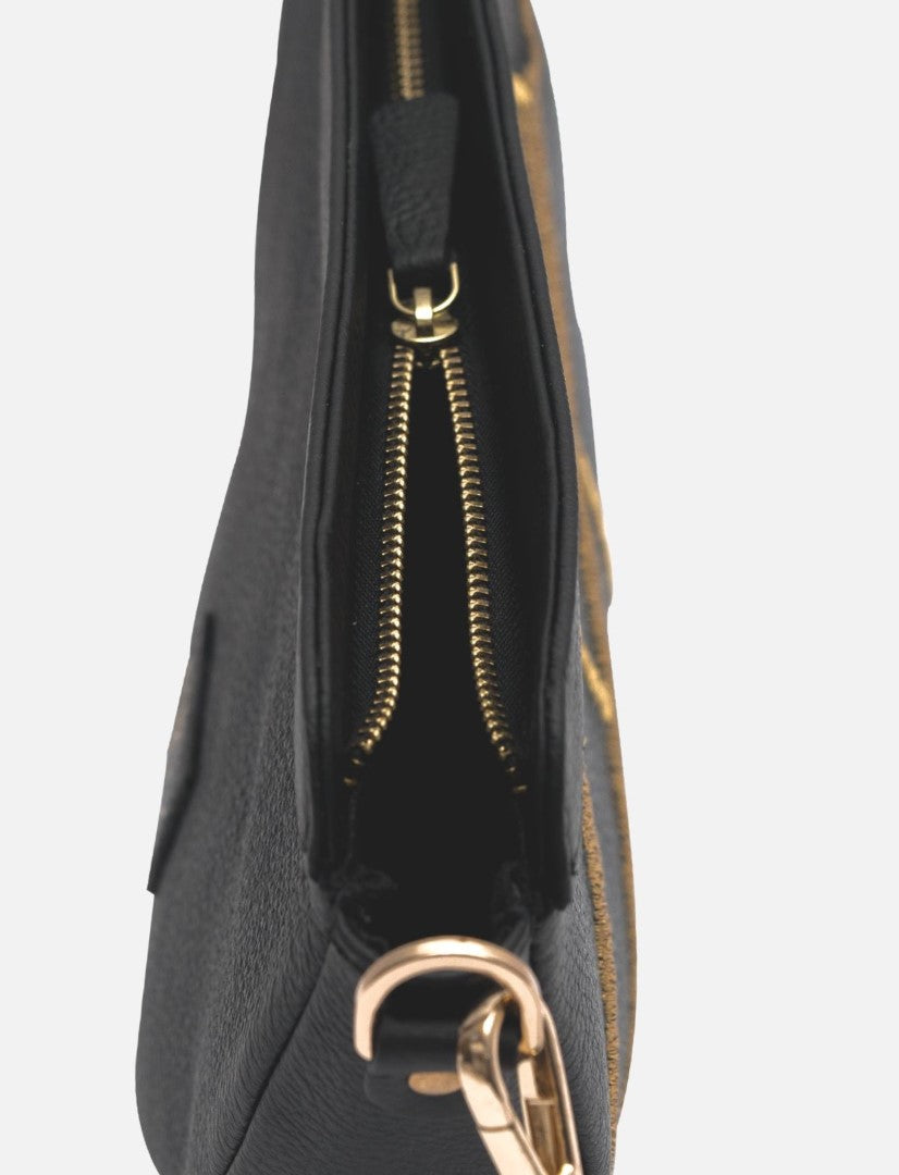 Maeve Crescent Wristlet in Black