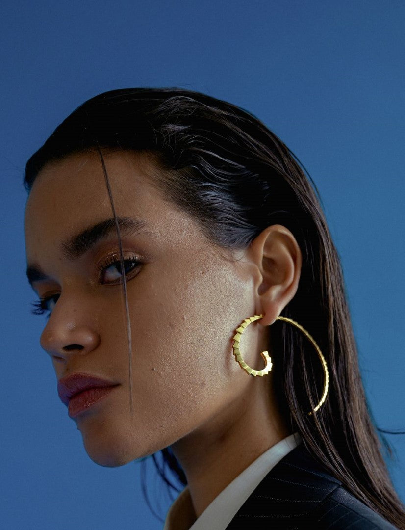 Tuscon Lord Earrings in Gold